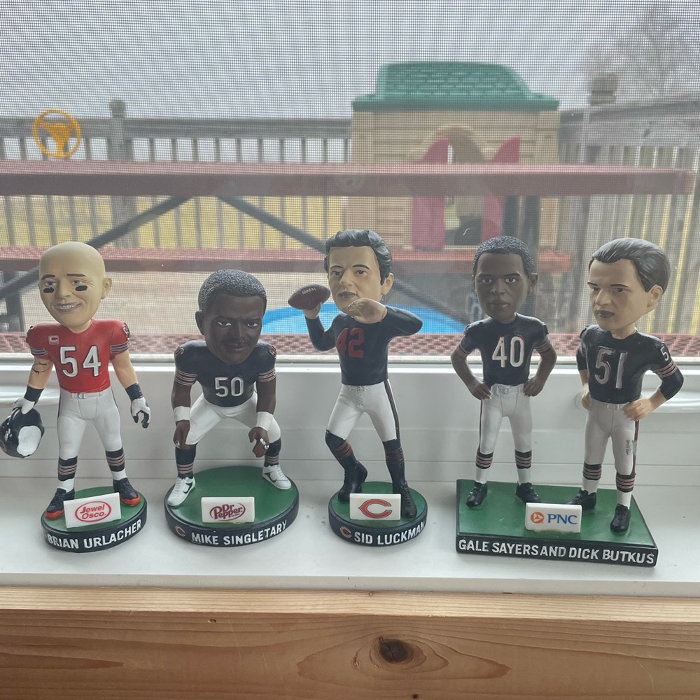 4 pc. Chicago Bears NFL Bobblehead Set